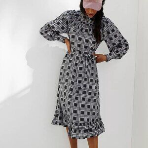 Anthropologie Vincenne Maxi Dress | Floral Ruffle Boho Wedding Guest Dress S NWT